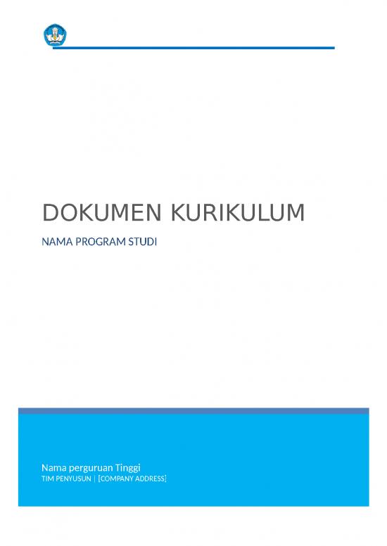 Template Dokumen Kurikulum