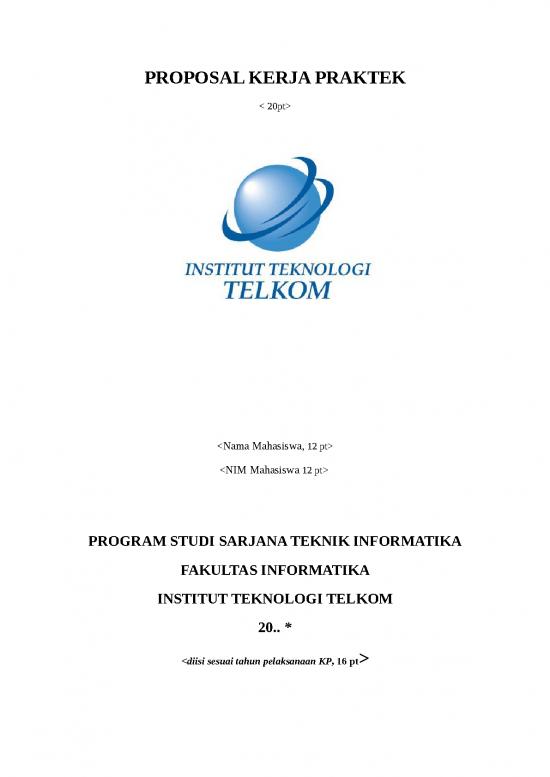 picture Contoh Proposal Pkl 17971 | Template Proposal Kp 2013 Publish