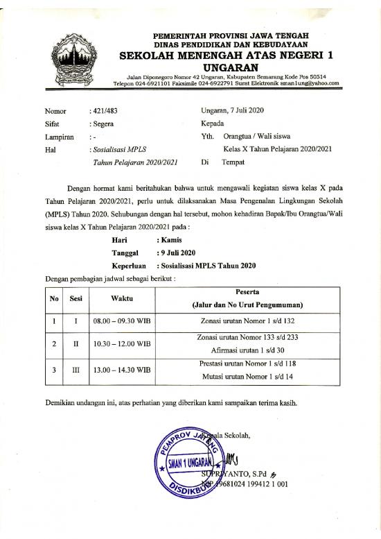 picture Kelas X Id 16427 | Undangan Sosialisasi Mpls Tahun 2020