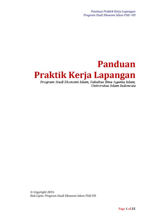 Ekonomi Pdf 18044 | Panduan Praktik Kerja Lapangan