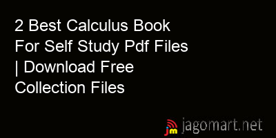 picture 2 Best Calculus Book For Self Study Pdf Files | Download Free Collection Files