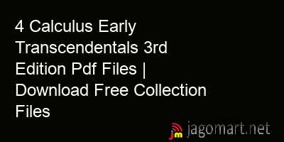 picture 4 Calculus Early Transcendentals 3rd Edition Pdf Files | Download Free Collection Files