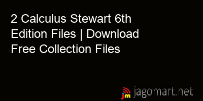picture 2 Calculus Stewart 6th Edition Files | Download Free Collection Files