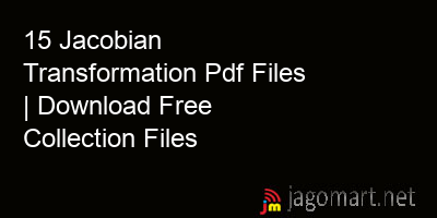 picture 15 Jacobian Transformation Pdf Files | Download Free Collection Files
