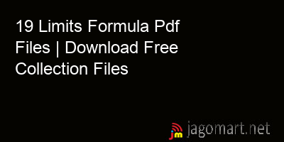 picture 19 Limits Formula Pdf Files | Download Free Collection Files