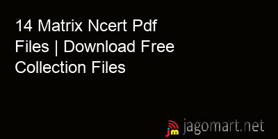 picture 14 Matrix Ncert Pdf Files | Download Free Collection Files