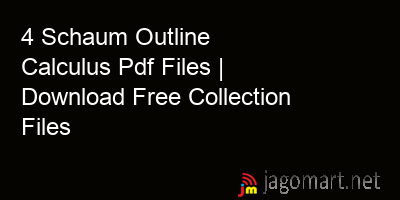 picture 4 Schaum Outline Calculus Pdf Files | Download Free Collection Files