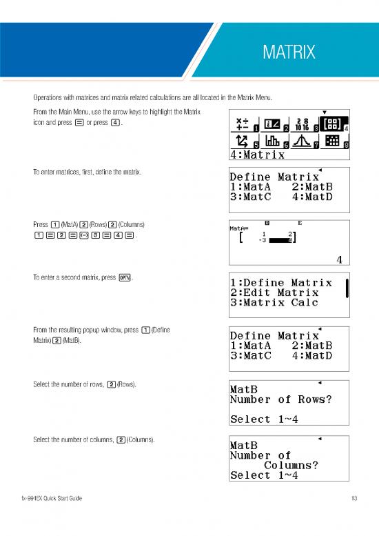 picture Matrix Pdf 175189 | 03 Casio Quickstartguide Fx 991ex Fx 570ex Matrix