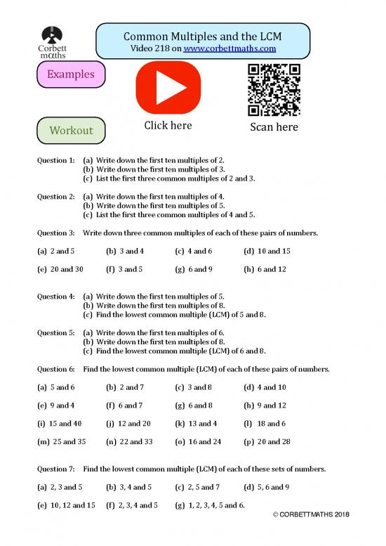 picture_Common Multiples And Lcm Pdf