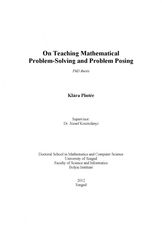 picture1_Problem Solving In Mathematics Pdf 176855 | Doktori Tezisek Angol Vegleges