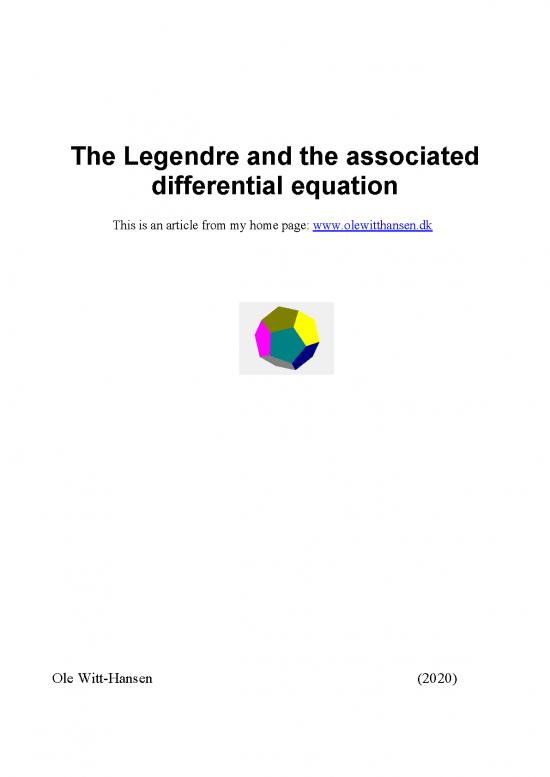 picture_Legendre And Associated Polynomials