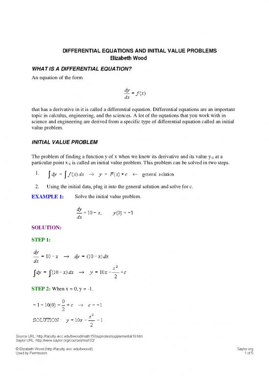 picture Initial Value Problem Differential Equations 175935 | Ma102 4 Equations And Initial Value Problems