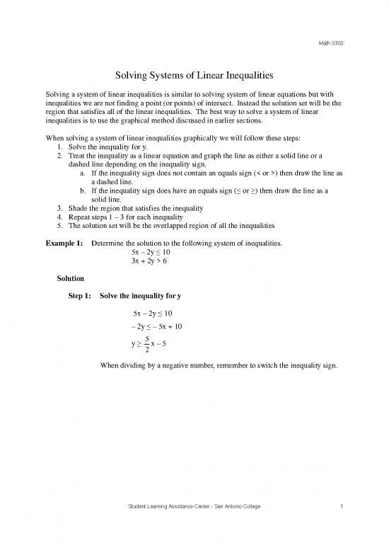 picture Solving Inequalities Pdf 176324 | Math0303 System Of Linear Inequalities