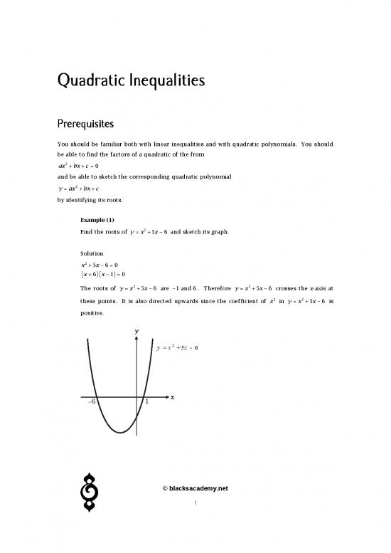picture1_Quadratic Inequalities Pdf 176400 | Quadraticinequalities