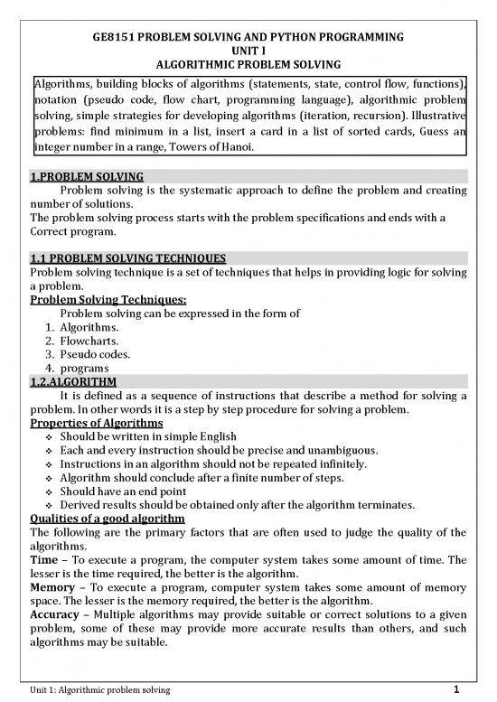 picture_Problem Solving Strategies Pdf 176792 | Unit 1 Ge8151 Psppdf