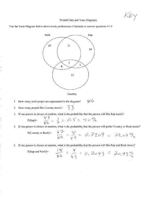 picture_Venn Diagrams And Probability Review Answer Key