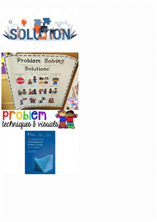 art and craft of problem solving pdf