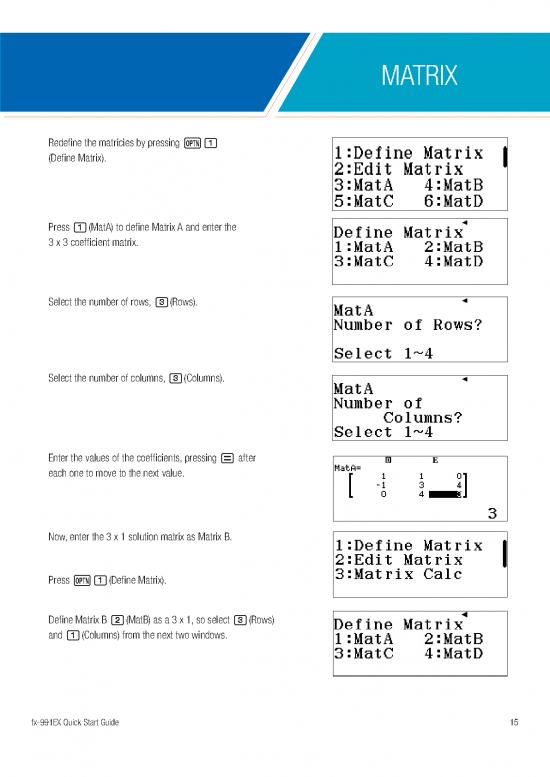 Matrix Pdf 175189 | 03 Casio Quickstartguide Fx 991ex Fx 570ex Matrix