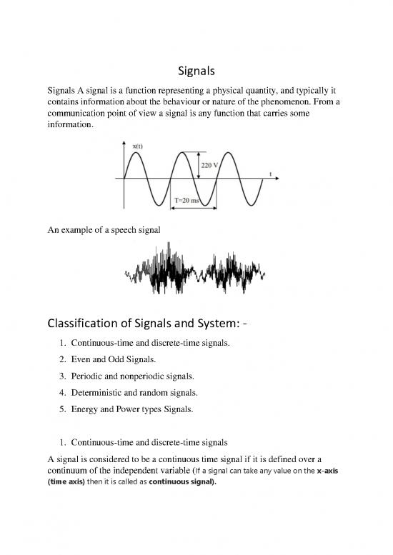 picture_Classification Of Discrete Time Signal 179665 | معالجة الاشارة الرقمية المرحلة الرابعة قسم هندسة الالكترونيك والسيطرة