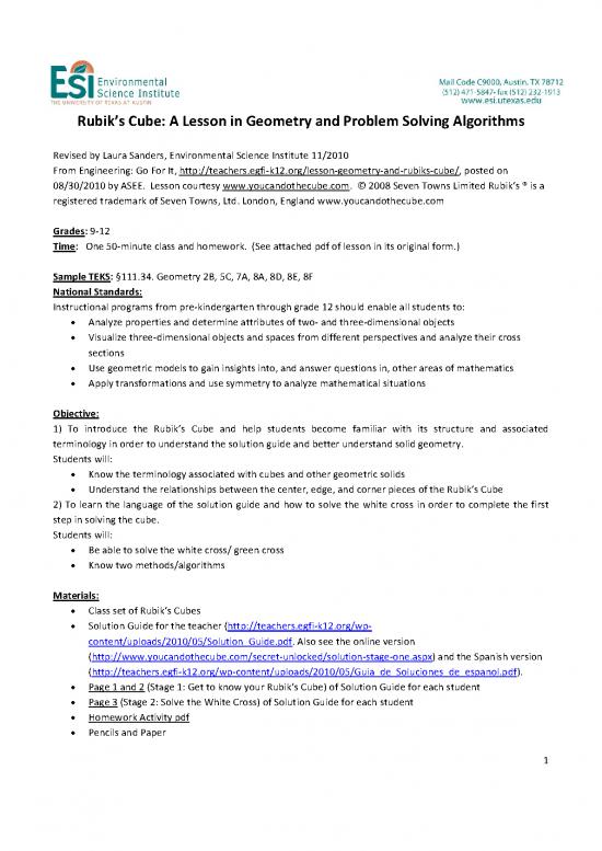 picture_Problem Solving In Mathematics Pdf 178603 | 068 Lesson Plan Rubiks Cube