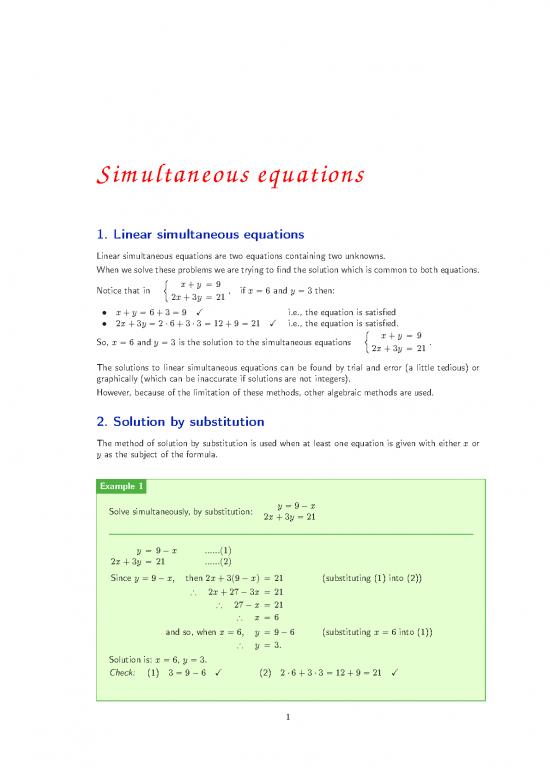 picture1_Simple Equations Problems Pdf 178716 | 10 Simultaneous Equation1353852283
