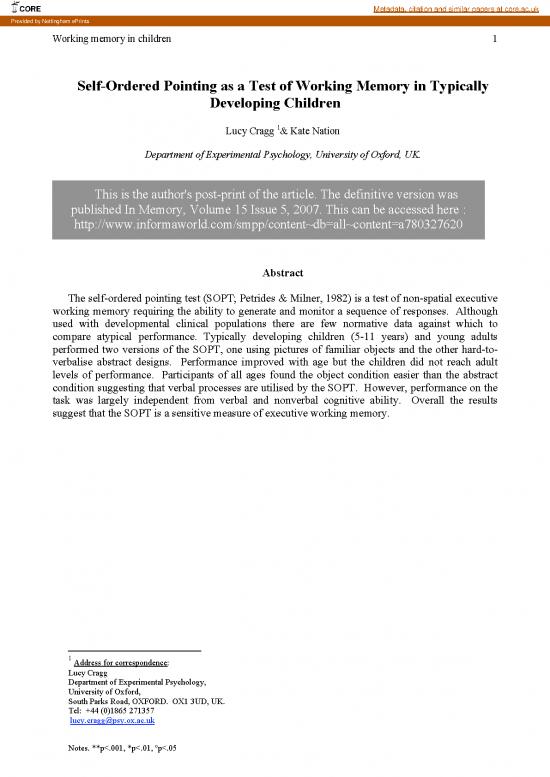 picture Working Memory Test Pdf 179750 | 18101 Item Download 2023-01-30 05-40-16