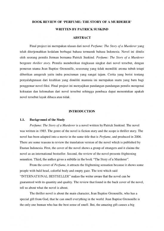 picture Perfume Pdf 177784 | 192230 En Book Review Of Perfume The Story Of A Mu