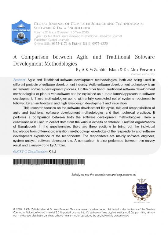 picture Software Development Life Cycle Pdf 179878 | 2 A Comparison Between Agile