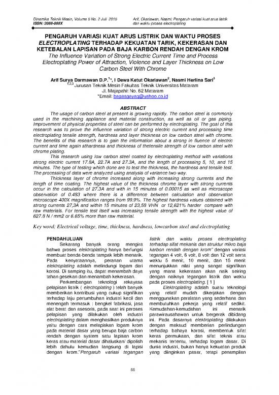 picture Electroplating Pdf 179525 | 58912 Id Pengaruh Variasi Kuat Arus Listrik Dan W