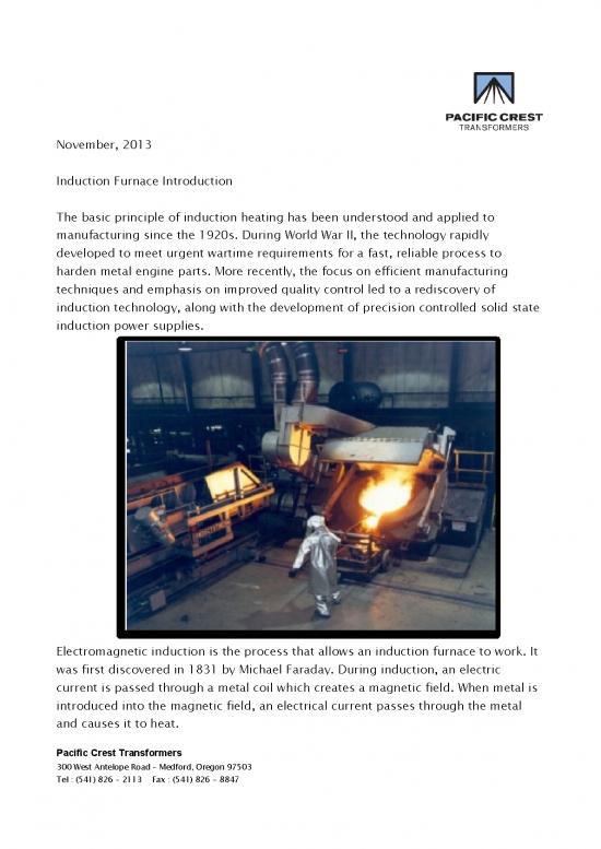 picture1_Induction Furnace Pdf 179770 | 5e371001f4dd53325140b161 Induction Furnace Intro