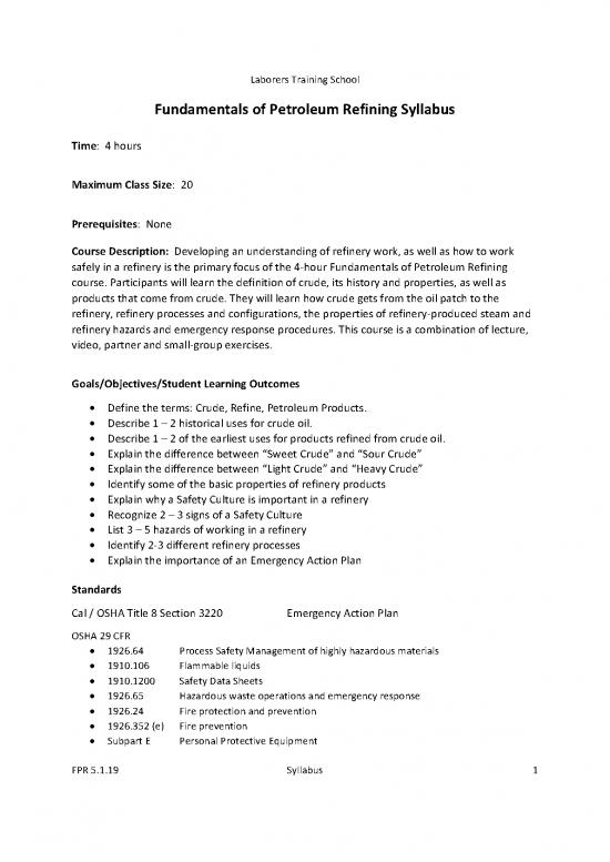 picture1_Oil Pdf 177204 | 61c38f01eaab5b24a7b3ffc2 Fundamentals Of Petroleum Refining Syllabus
