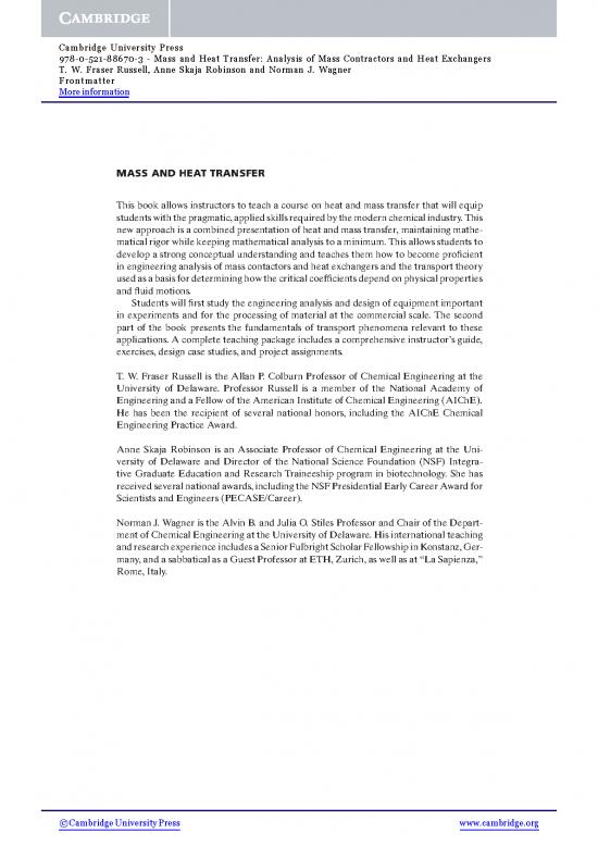 picture1_Heat Transfer Pdf 178986 | 9780521886703 Frontmatter