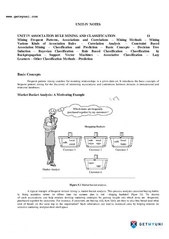 picture_Data Mining Notes 179274 | Computer Science Engineering Data Mining Warehousing Association Rule Mining And Classification Notes