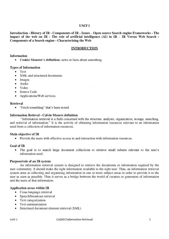 picture Information Retrieval Pdf 179638 | Cs6007 Information Retrieval 1428610647 Unit I Ir Final