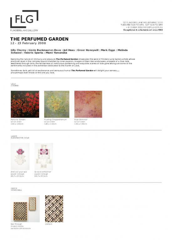picture Perfume Pdf 177958 | Exhibitions 2008 The Perfumed Garden
