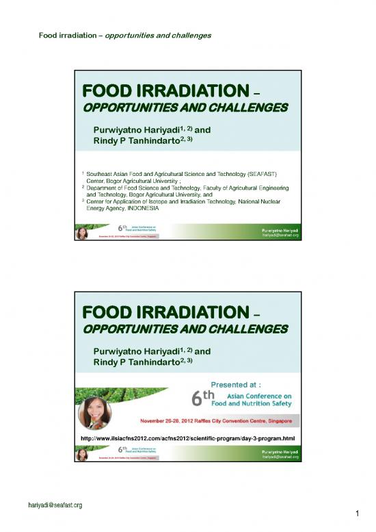 picture_Food Irradiation Pdf 180004 | Food Irradiation – Opportunities Challenges Ilsi Pha 2012 6th Asian Conference On Food And Nutrition Safety