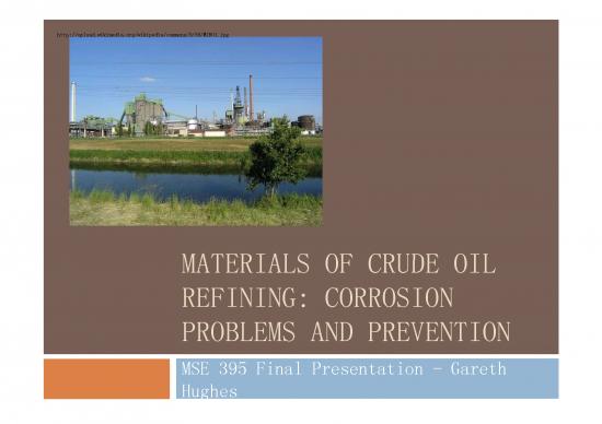picture_Petroleum Refining Process Pdf 176997 | Gareth Hughes   Materials Of Crude Oil Refining
