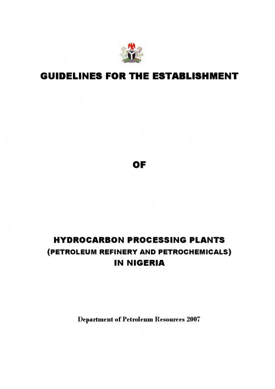 picture_Guidelines For Establishment Of Hydrocarbon Processing Plants
