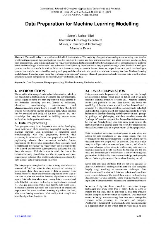 picture1_Data Preparation For Machine Learning Pdf 179465 | Ijcatr11061008