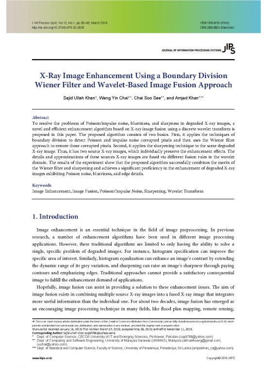 picture Image Enhancement Pdf 179926 | Jips 12 1 35