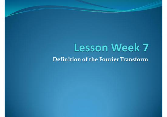 picture1_Fourier Transformation Pdf 179086 | Lessonweek7