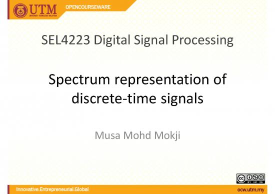 picture1_Fourier Transformation Pdf 179978 | M7   Spectrum Representation Of Discrete Time Signals
