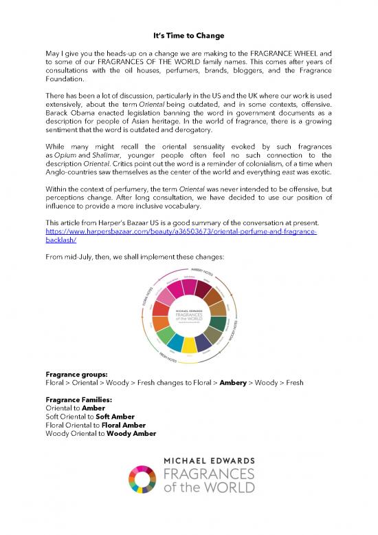 picture Fragrance Wheel Pdf 177726 | Michael Edwards Time To Change