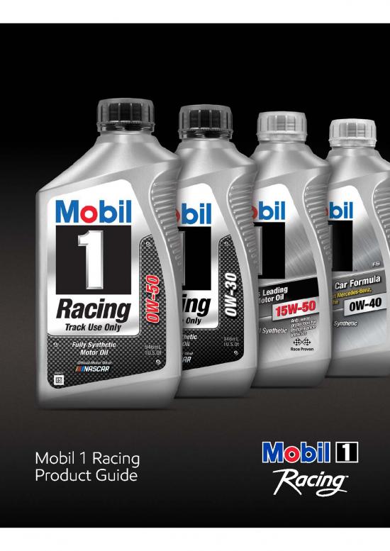 picture_Oil Pdf 177564 | Mobil 1 Racing Product Guide