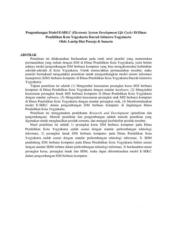 picture_System Development Life Cycle Pdf 179635 | Model Pengembangan E Sdlc Di Dinas Pendidikan Kota Yogyakarta