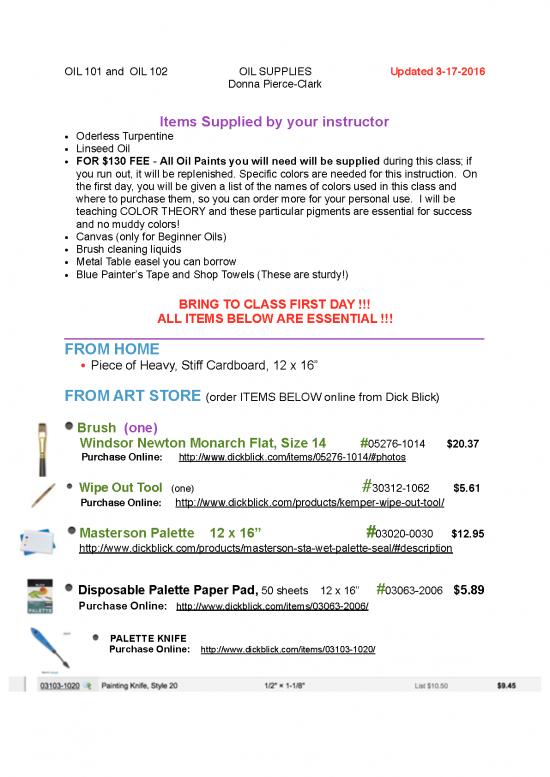 picture Oil Pdf 178060 | Oil Painting Supplies