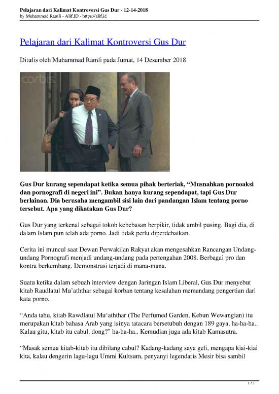 picture The Perfumed Garden Pdf 177375 | Pelajaran Dari Kalimat Kontroversi Gus Dur
