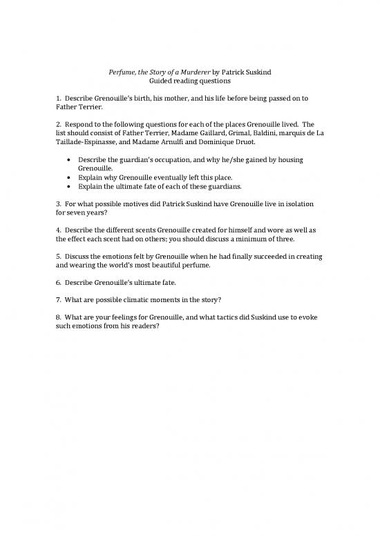 picture Perfume Pdf 177965 | Perfume Guided Question