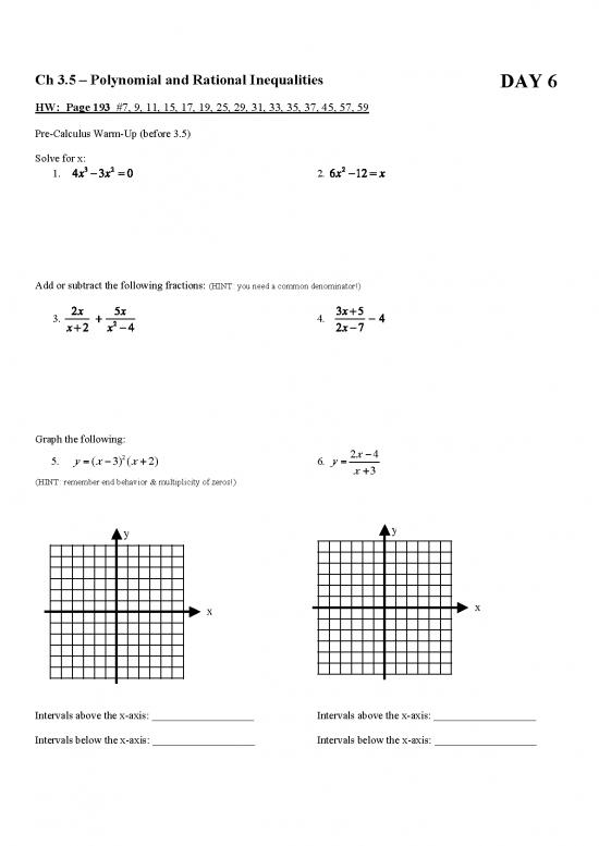 picture Rational Inequalities Examples With Answers Pdf 178866 | Precal 5 Polynomial And Rational Inequalities