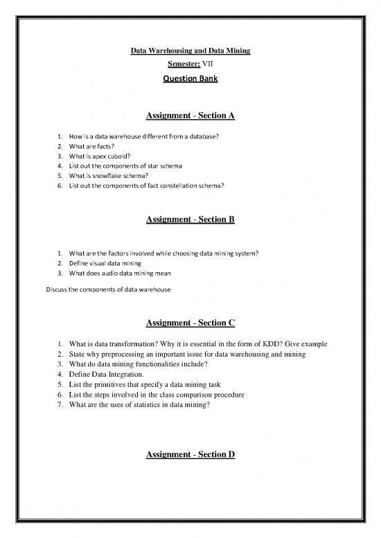 picture_Data Preprocessing In Data Mining Pdf 179442 | Question Bank
